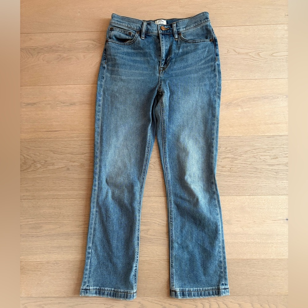J.Crew Blue Boot Crop Jeans Size 26 | Cropped Bootcut Cotton Denim